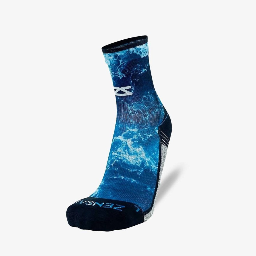 Men Zensah | Ocean Socks (Mini-Crew) Blues