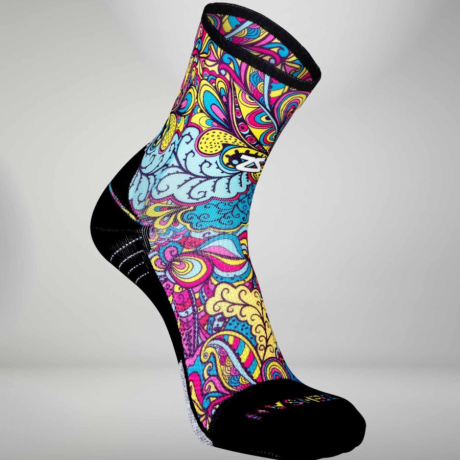 Men Zensah | Groovy Socks (Mini Crew) Summer Bloom