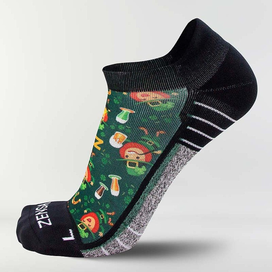 Limited Edition Zensah | Happy Leprechauns Running Socks (No Show)