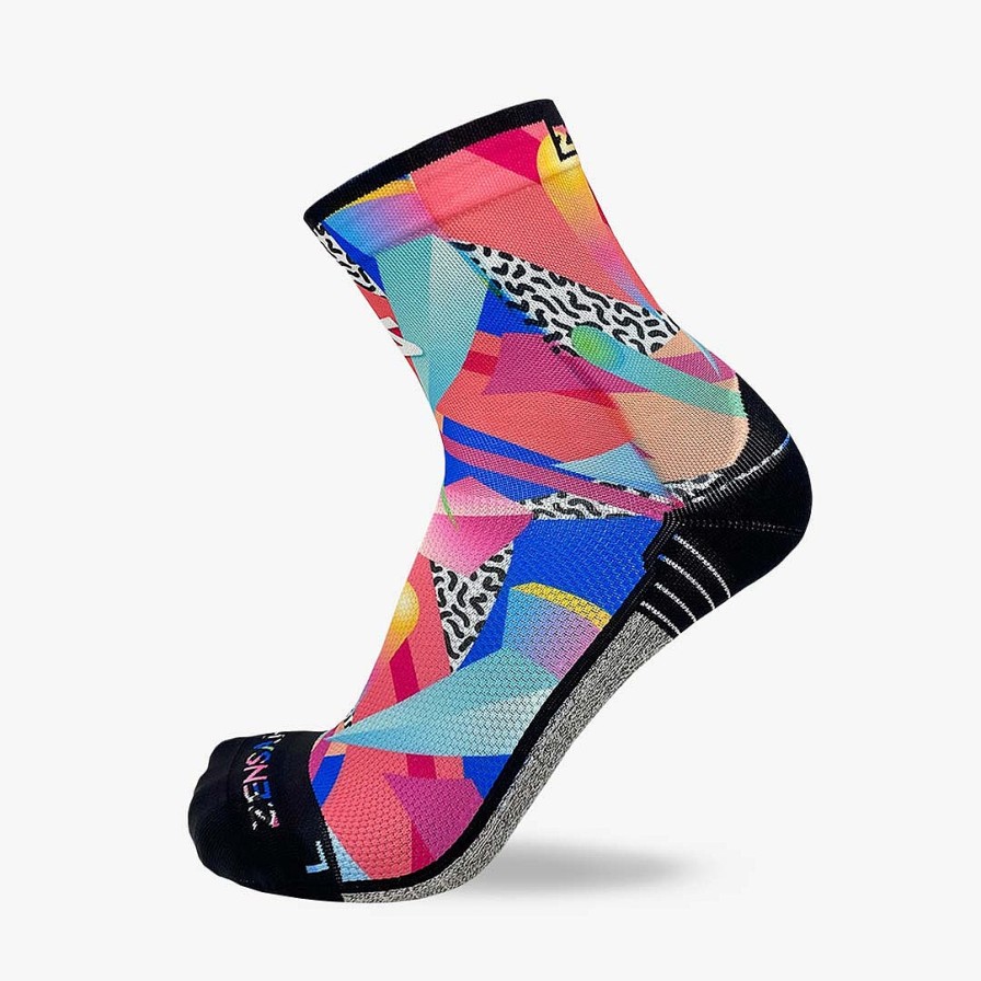 Limited Edition Zensah | Retro Shapes Socks (Mini-Crew) Multi