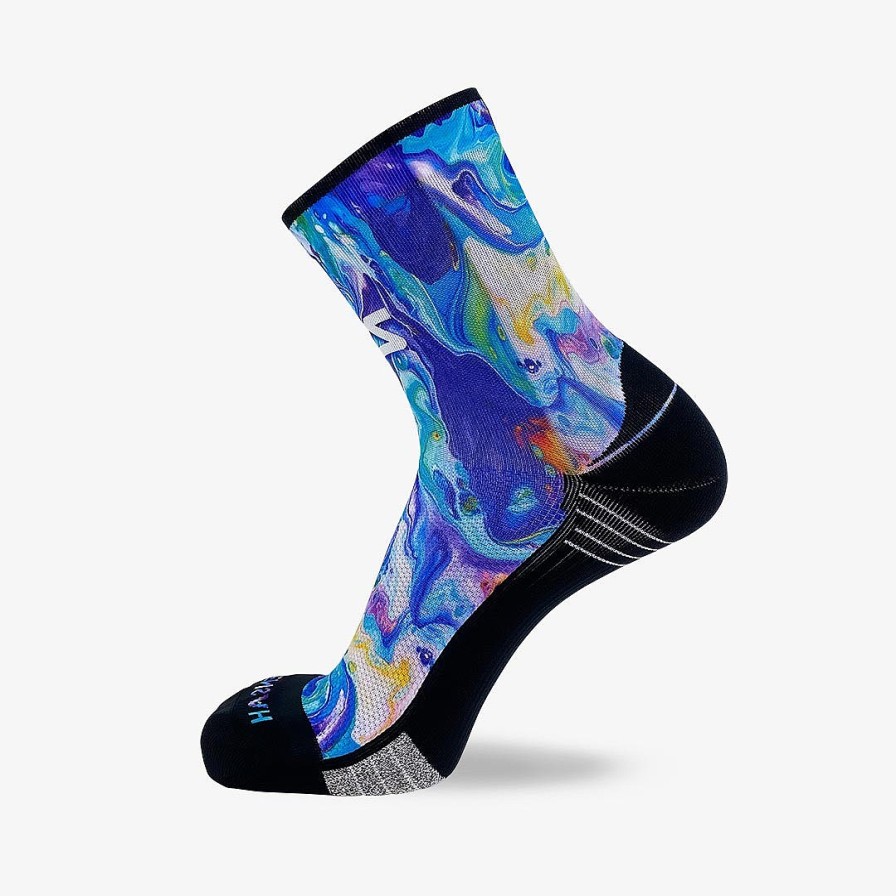 Men Zensah | Fluid Art Socks (Mini-Crew) Multi