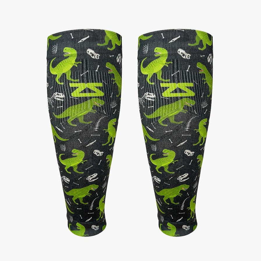 Limited Edition Zensah | T-Rex Compression Leg Sleeves Charcoal