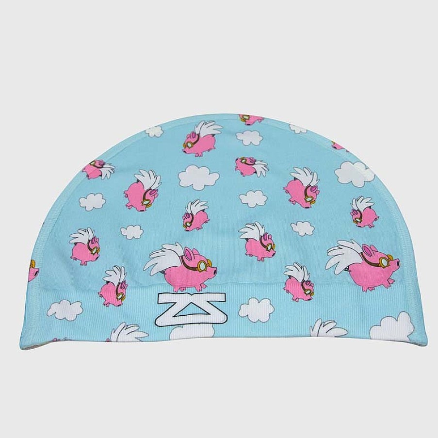 Limited Edition Zensah | Flying Pigs Skull Cap Beanie Sky Blue