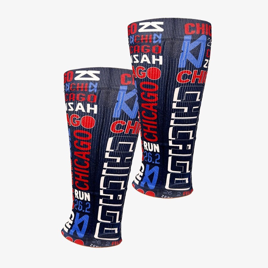 Limited Edition Zensah | Busy Chicago Compression Leg Sleeves Black