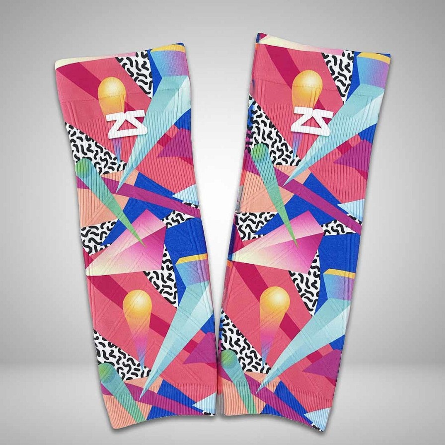 Limited Edition Zensah | Retro Shapes Compression Leg Sleeves Multi