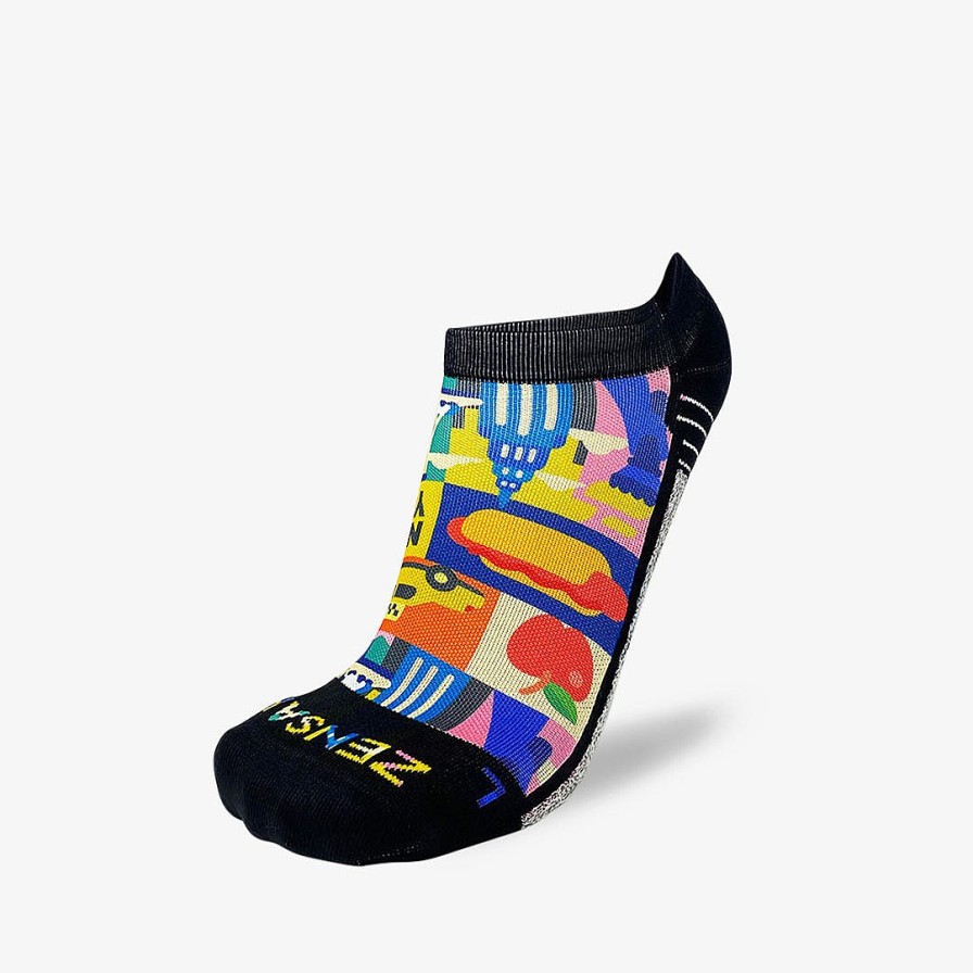 Limited Edition Zensah | New York Blocks Running Socks (No Show) Multi