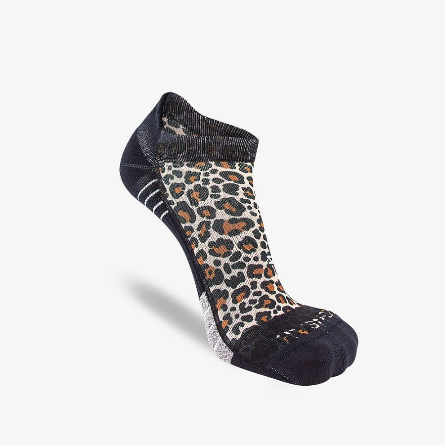 Limited Edition Zensah | Leopard Running Socks (No Show) Beige