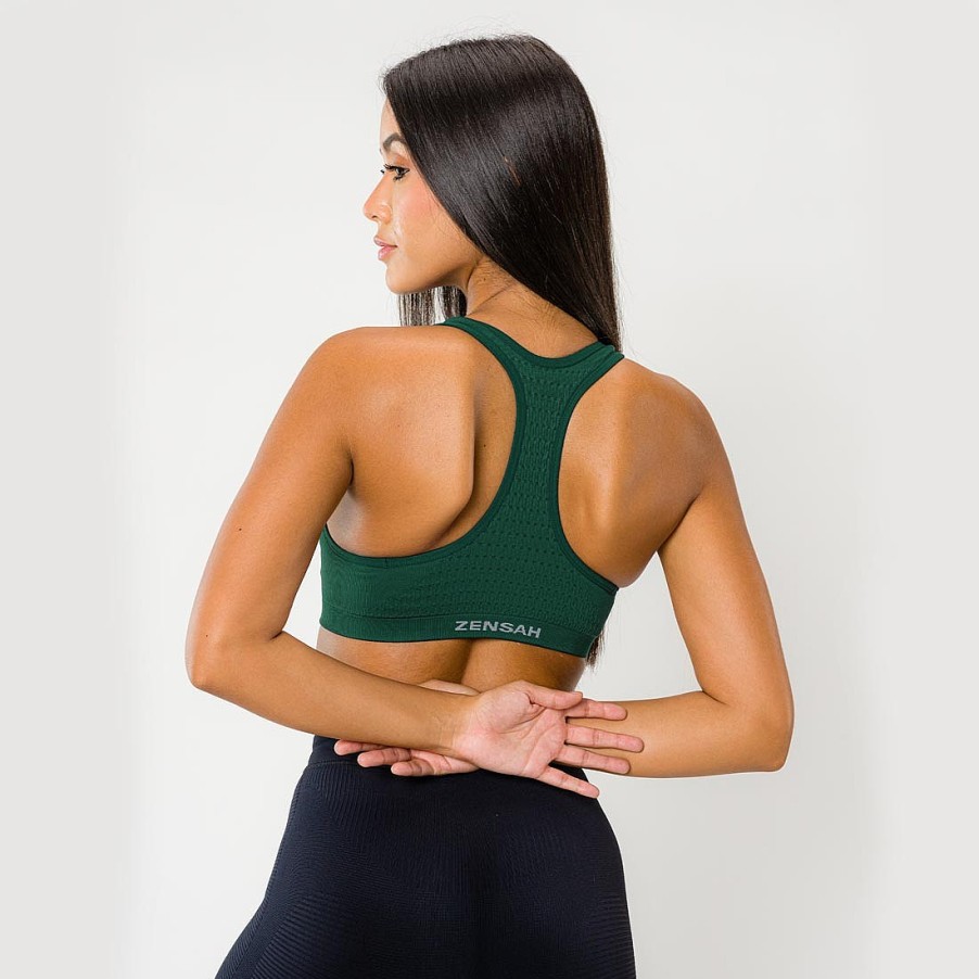 Women Zensah Sports Bras & Tops | Seamless Running Sports Bra