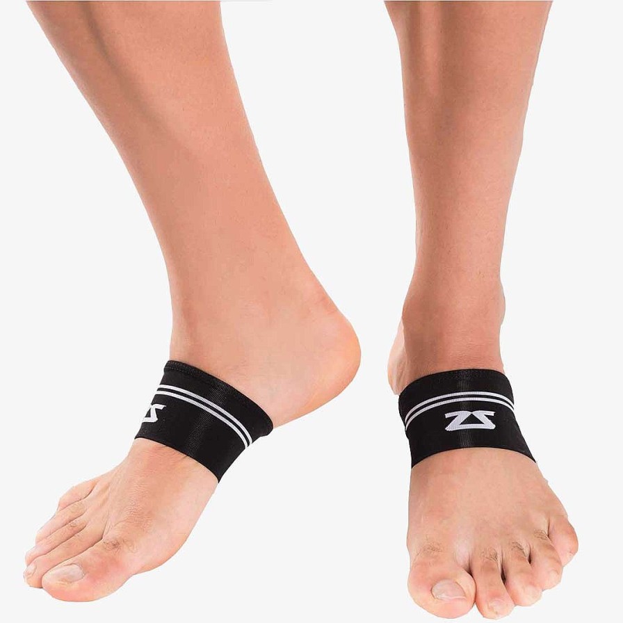 Women Zensah Ankle & Plantar Fasciitis Sleeves | Arch Support Sleeves Black