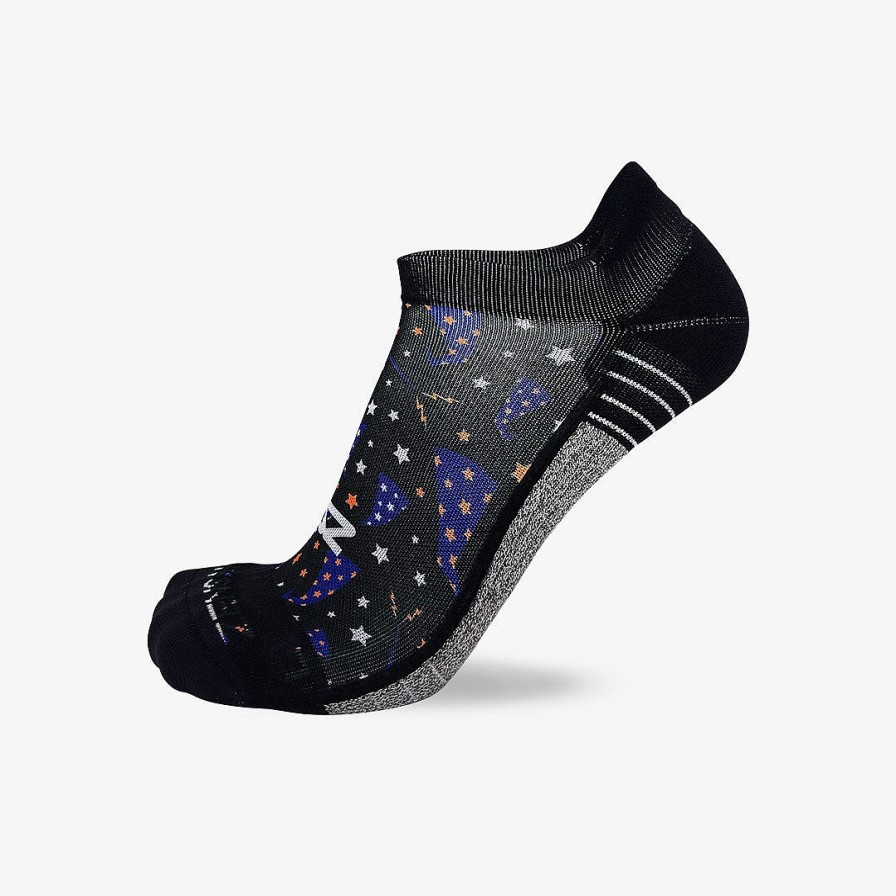 Limited Edition Zensah | Wizard Hats Running Socks (No Show) Black