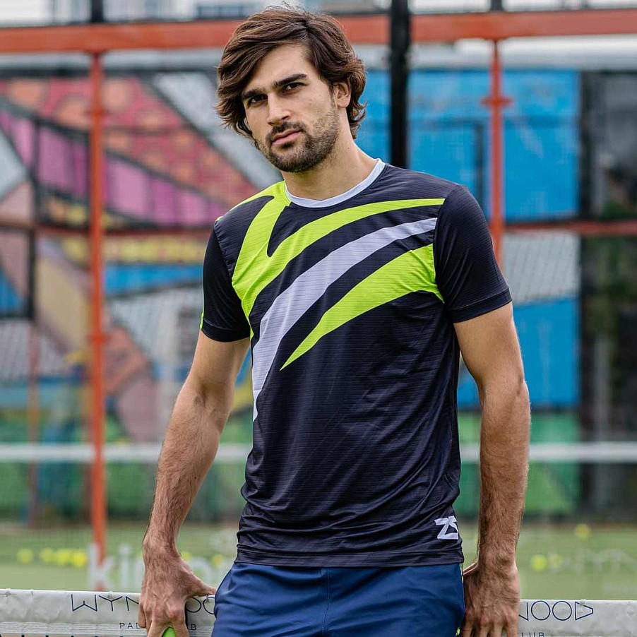 Men Zensah Tops & Bottoms | Men'S Padel Americano Performance Tee