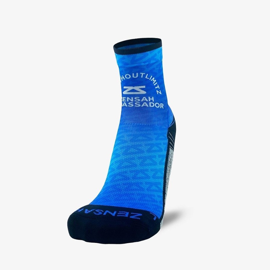 Men Zensah | 2022 Zs Ambassador Socks (Mini-Crew) Blues