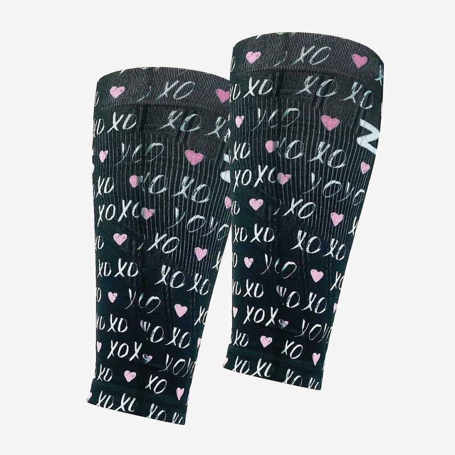 Limited Edition Zensah | Xoxo Compression Leg Sleeves Black