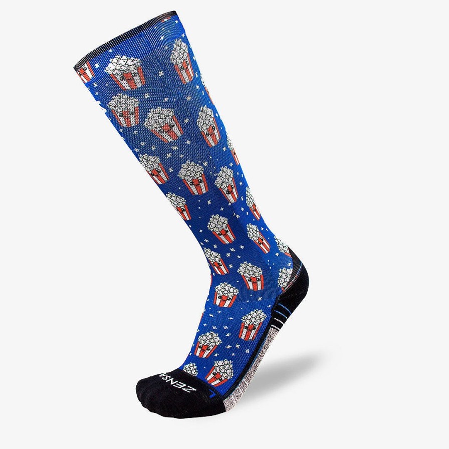 Men Zensah | Popcorn Compression Socks (Knee-High) Navy