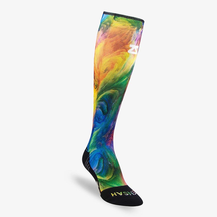 Men Zensah | Color Explosion Compression Socks (Knee-High) Multi