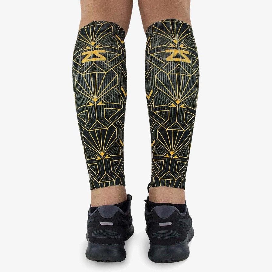 Limited Edition Zensah | Roaring 20S Compression Leg Sleeves Black