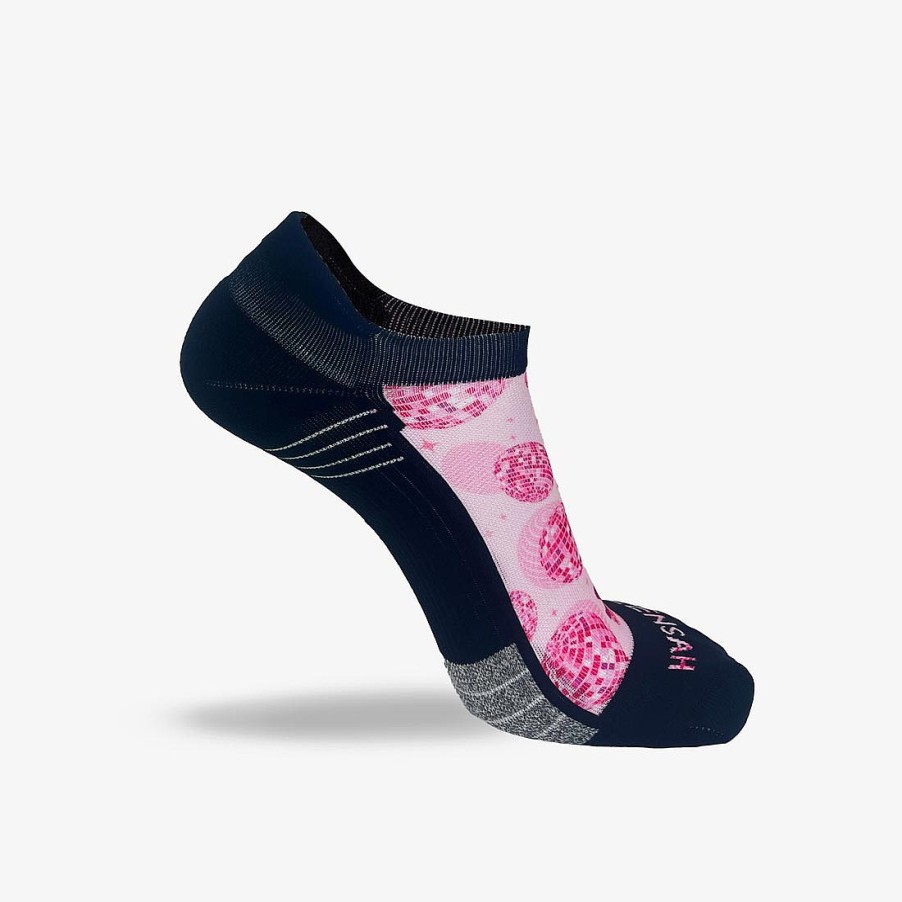 Men Zensah | Disco Party Running Socks (No Show) Rosy