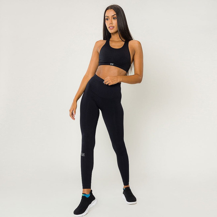 Women Zensah Bottoms | Ultra Compression Women'S Recovery Leggings Black