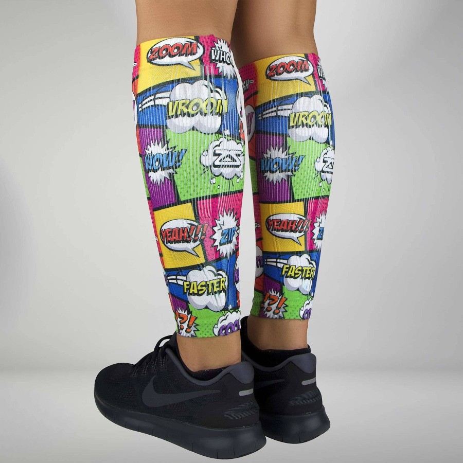 Men Zensah | Pop Art Compression Leg Sleeves Multi