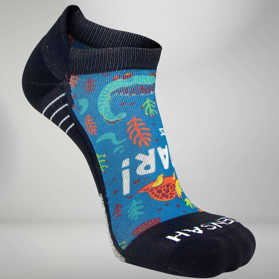 Men Zensah | Dinosaurs Socks (No Show) Teal