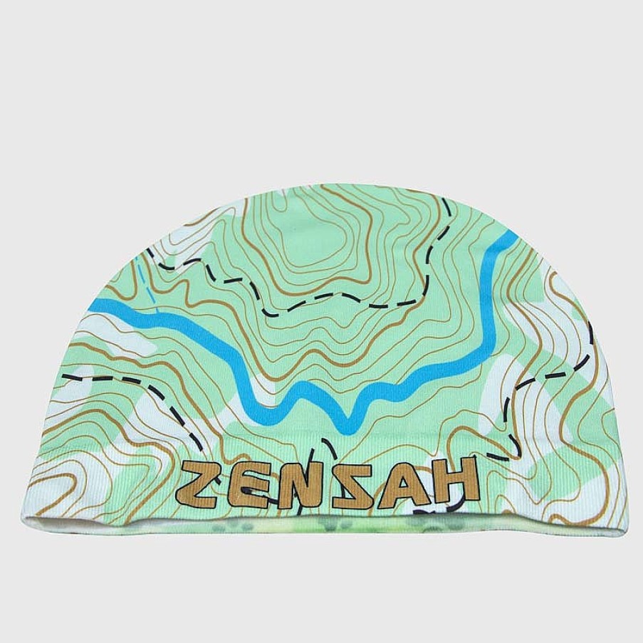 Men Zensah | Topography Skull Cap Beanie Green