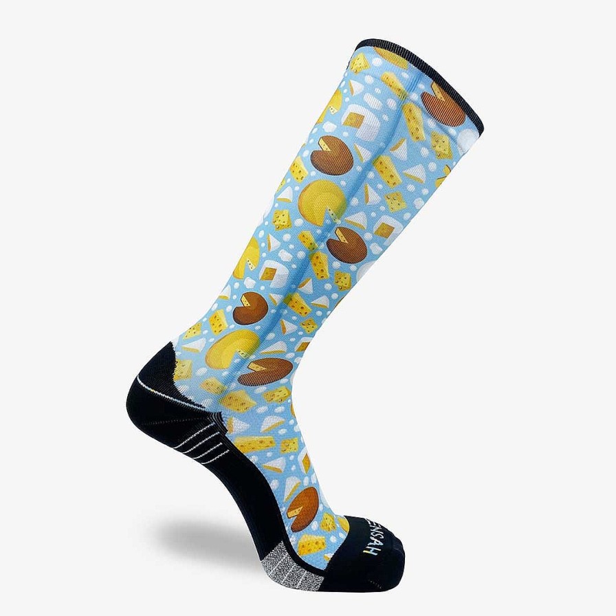 Men Zensah | Cheese Compression Socks (Knee-High) Sky Blue