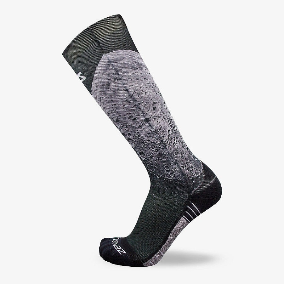 Limited Edition Zensah | Moon Compression Socks (Knee-High) Black