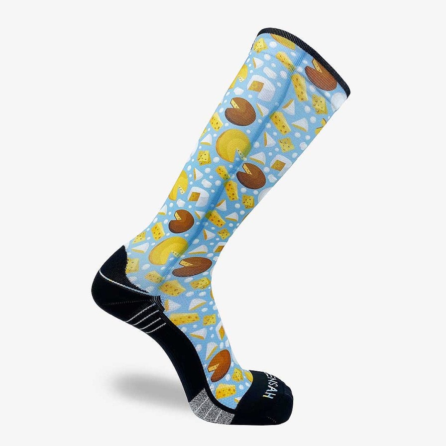 Limited Edition Zensah | Cheese Compression Socks (Knee-High) Sky Blue