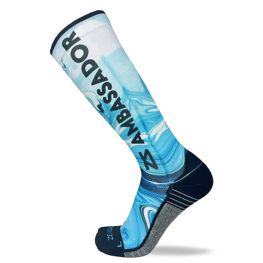 Men Zensah | 2023 Zs Ambassador Compression Socks (Knee-High) Blues