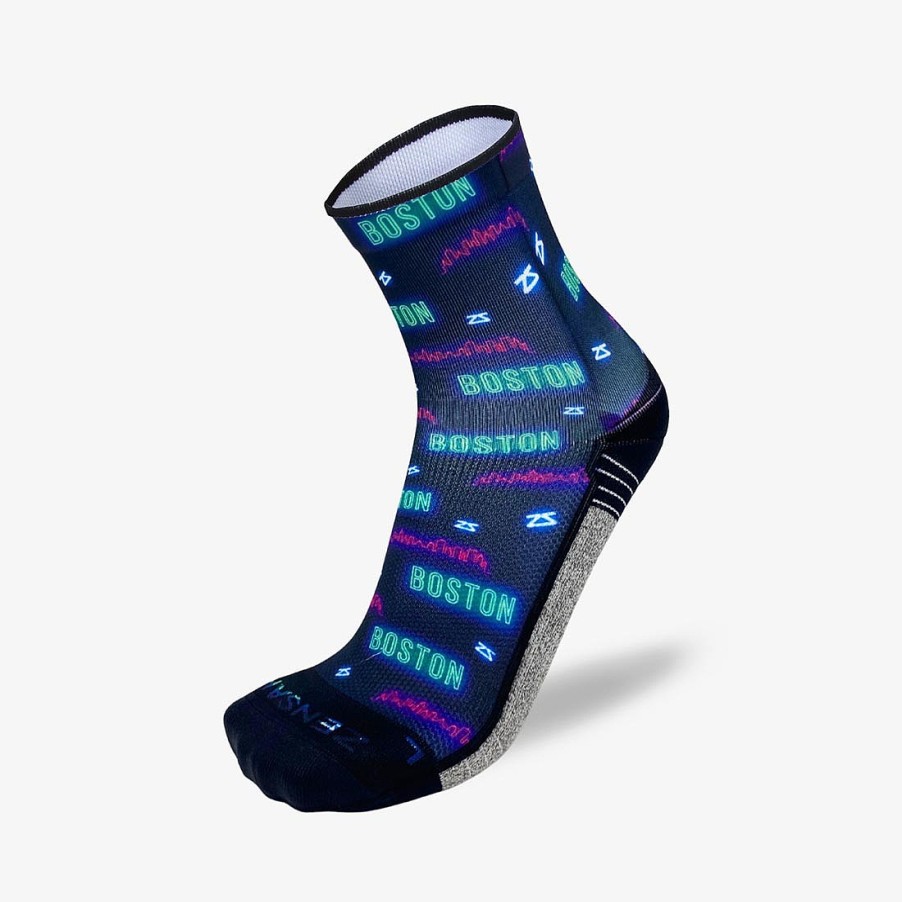 Limited Edition Zensah | Socks (Mini-Crew) Neon Boston