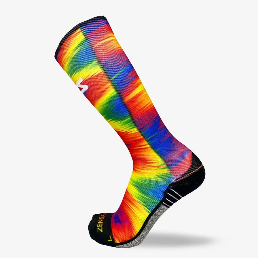 Men Zensah | Rainbow Gradient Compression Socks (Knee-High) Multi