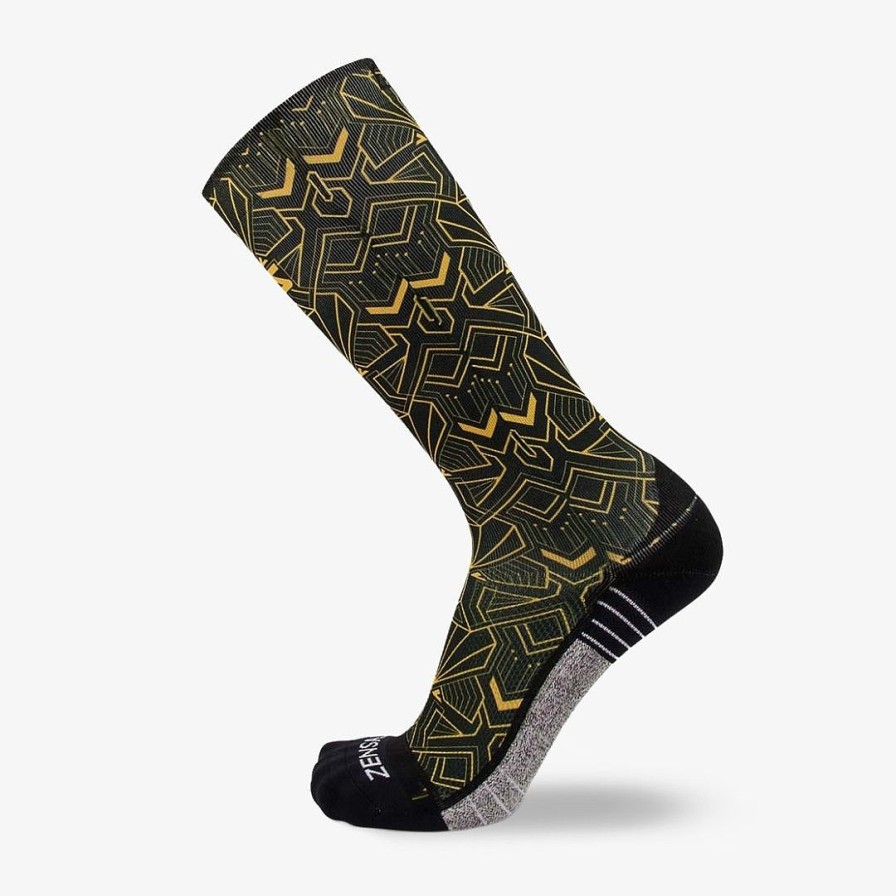 Limited Edition Zensah | Roaring 20S Compression Socks (Knee-High) Black