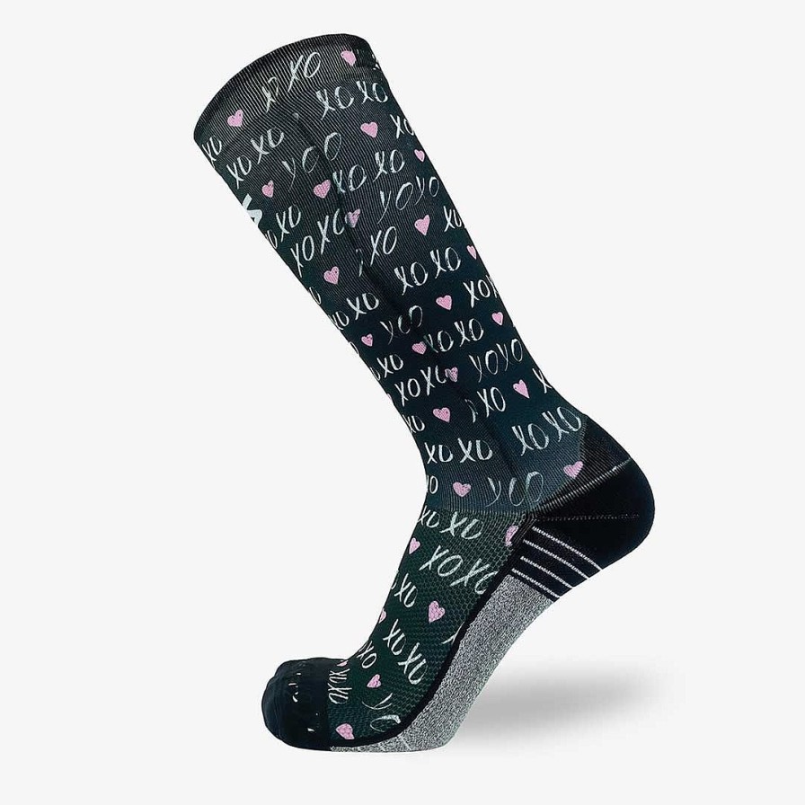 Limited Edition Zensah | Xoxo Compression Socks (Knee-High) Black