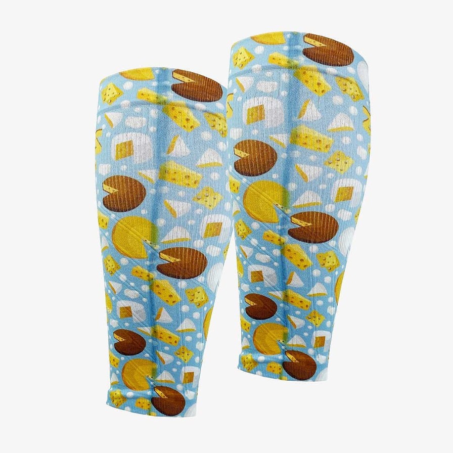 Limited Edition Zensah | Cheese Compression Leg Sleeves Sky Blue