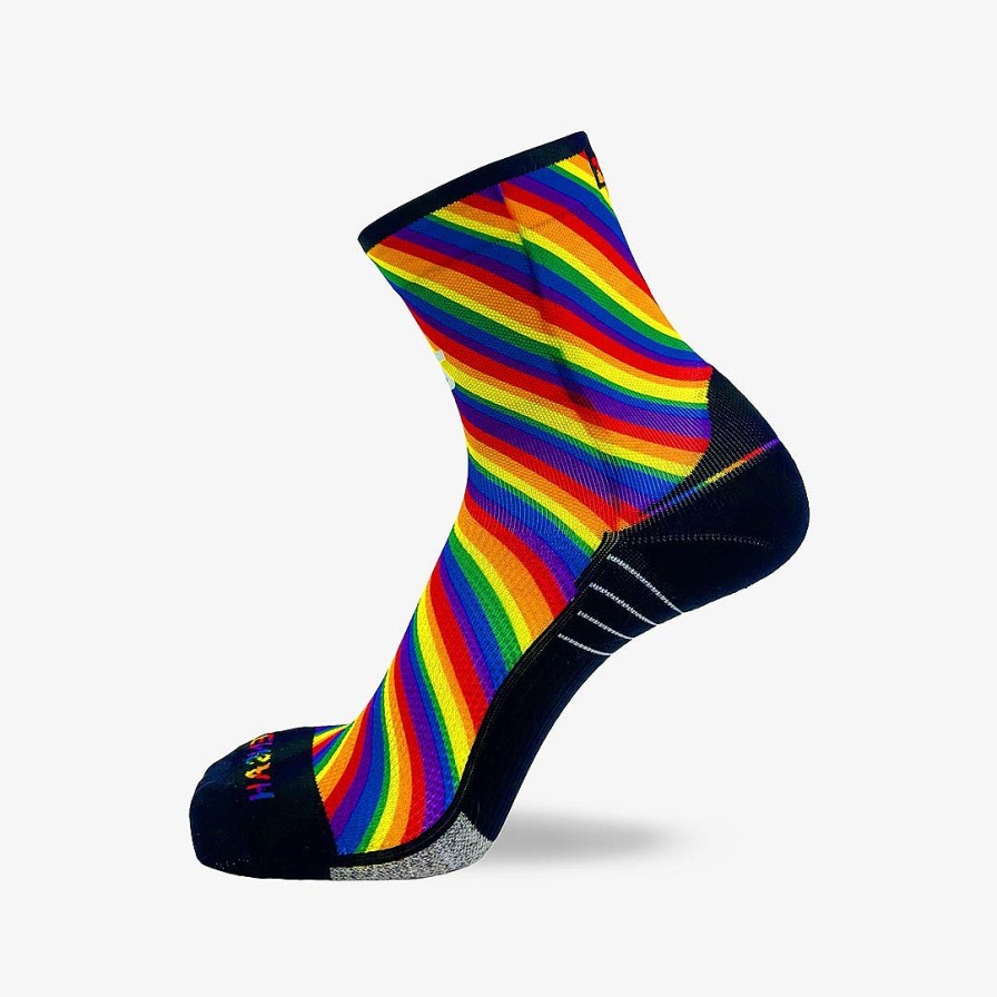 Men Zensah | Rainbow Flag Socks (Mini-Crew) Multi