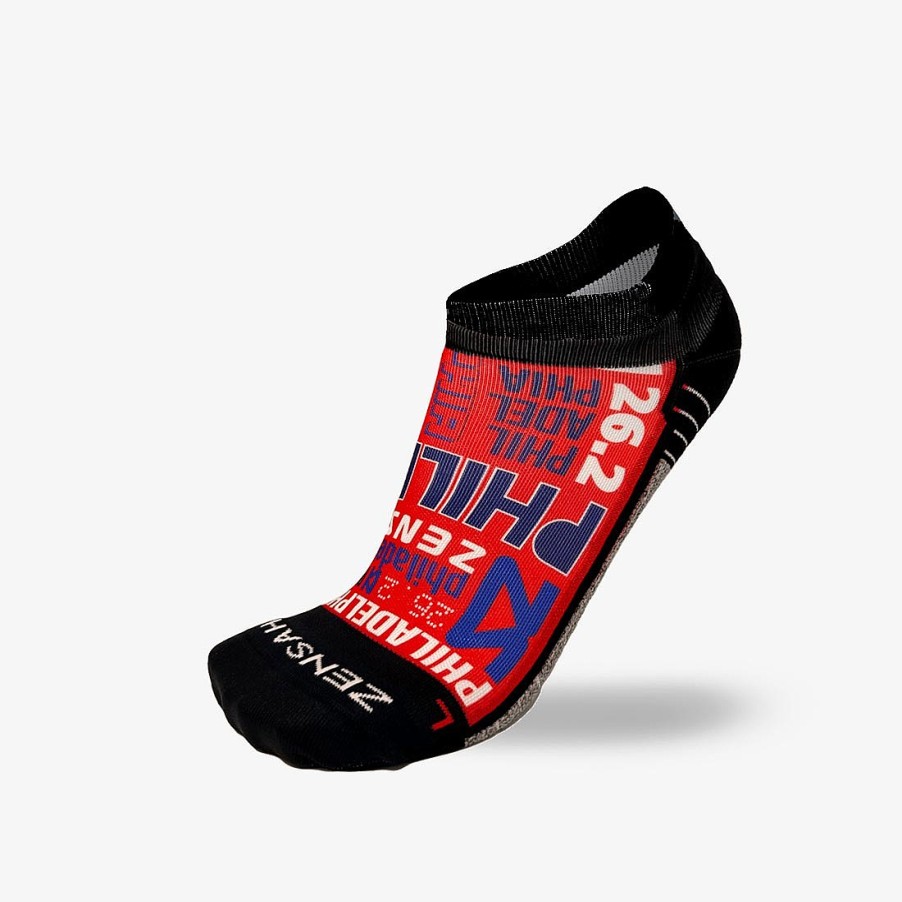 Men Zensah | Busy Philadelphia Running Socks (No Show) Red