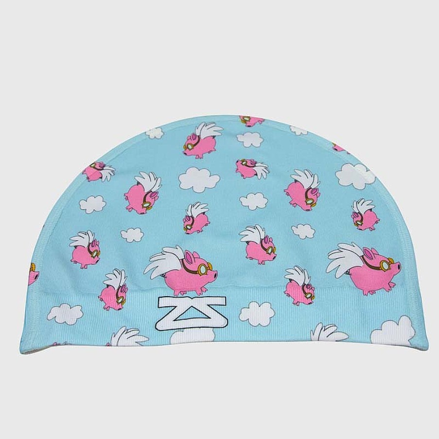 Women Zensah Accessories | Flying Pigs Skull Cap Beanie Sky Blue