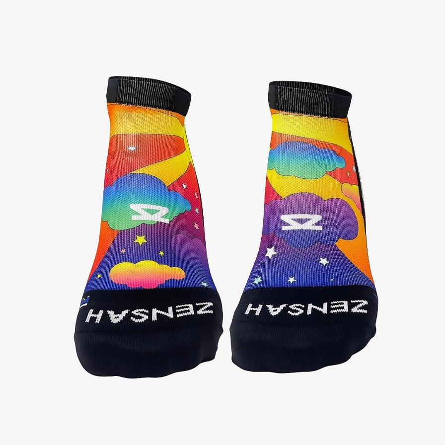 Limited Edition Zensah | 70S Scene Running Socks (No Show) Multi