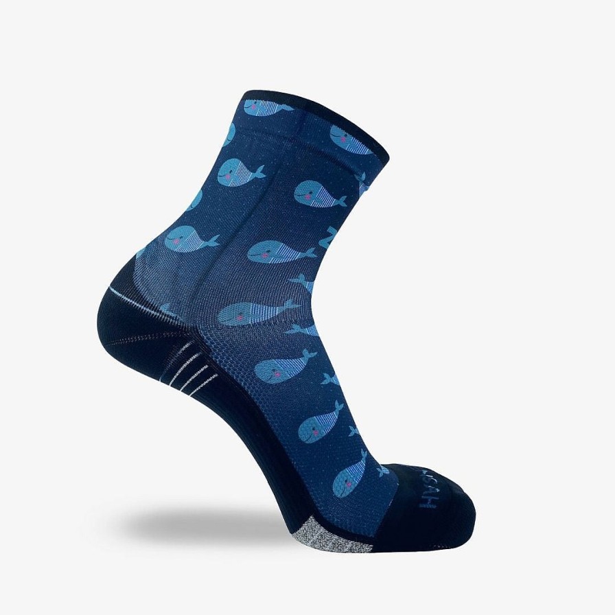 Limited Edition Zensah | Whales Socks (Mini-Crew) Navy