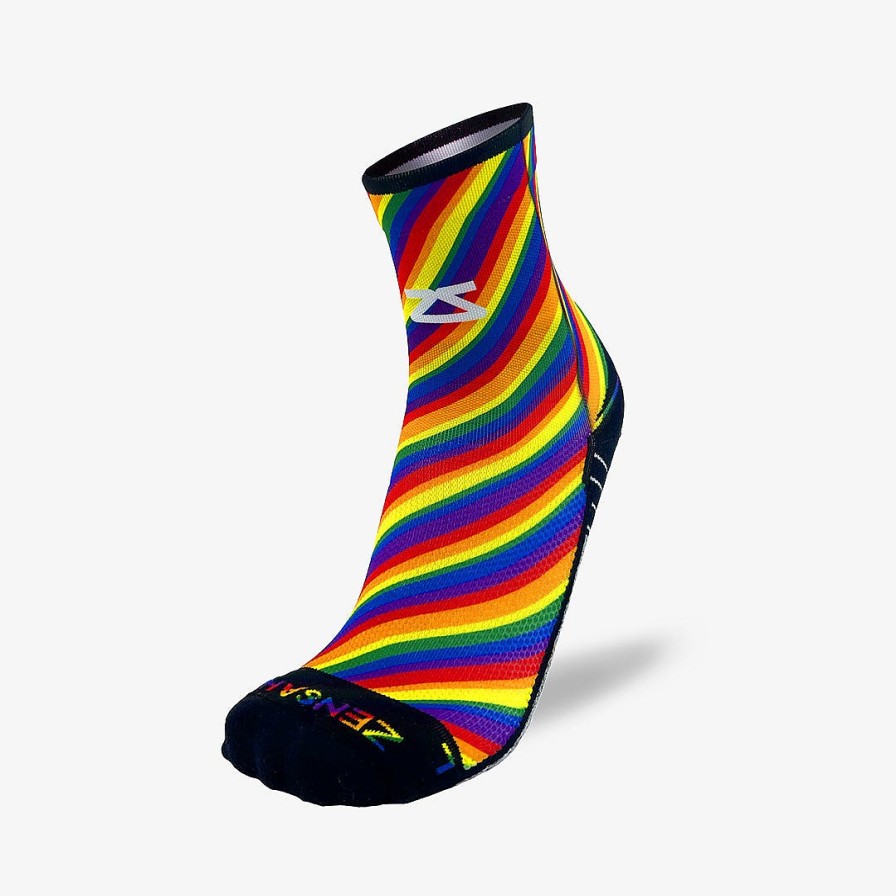 Limited Edition Zensah | Rainbow Flag Socks (Mini-Crew) Multi