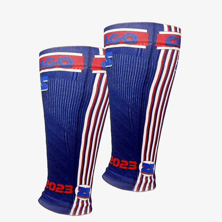 Limited Edition Zensah | Old School Chicago Compression Leg Sleeves Navy