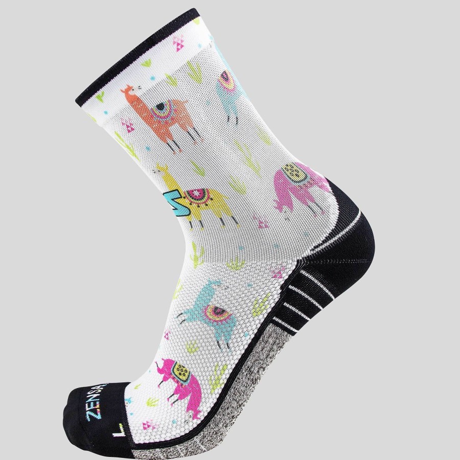 Men Zensah | Llamas Socks (Mini-Crew) Multi