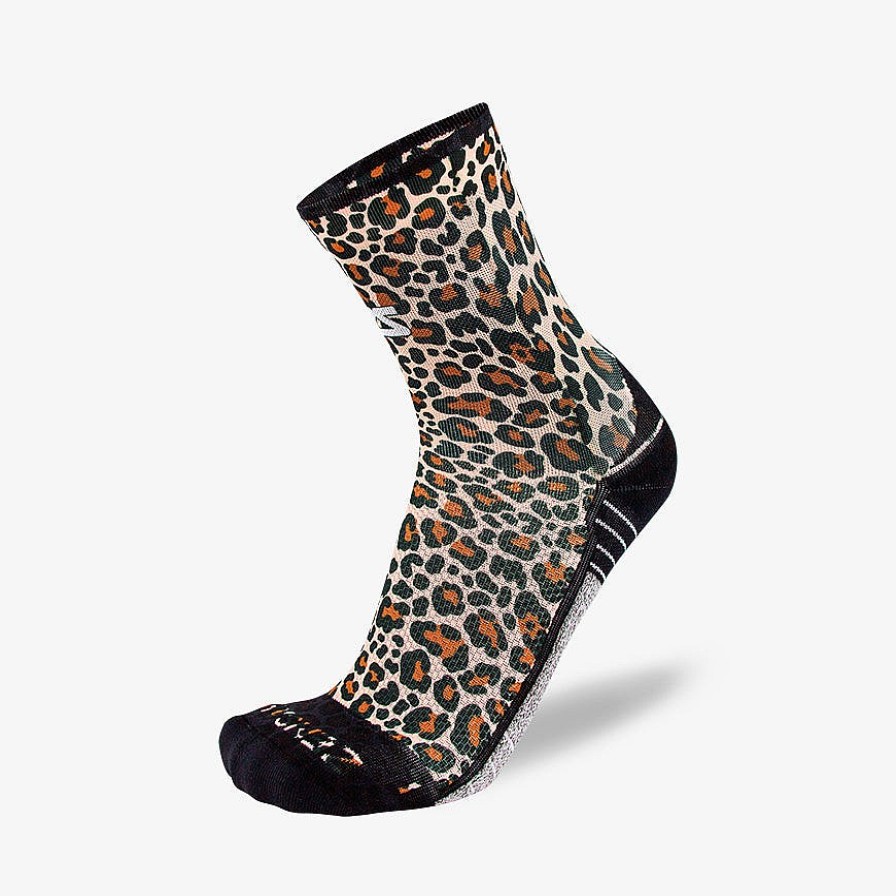 Limited Edition Zensah | Leopard Socks (Mini-Crew) Beige