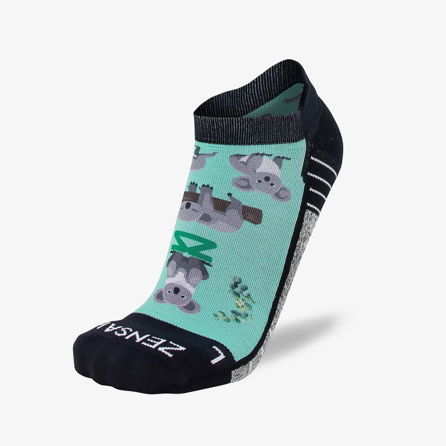 Limited Edition Zensah | Koala Running Socks (No Show) Mint