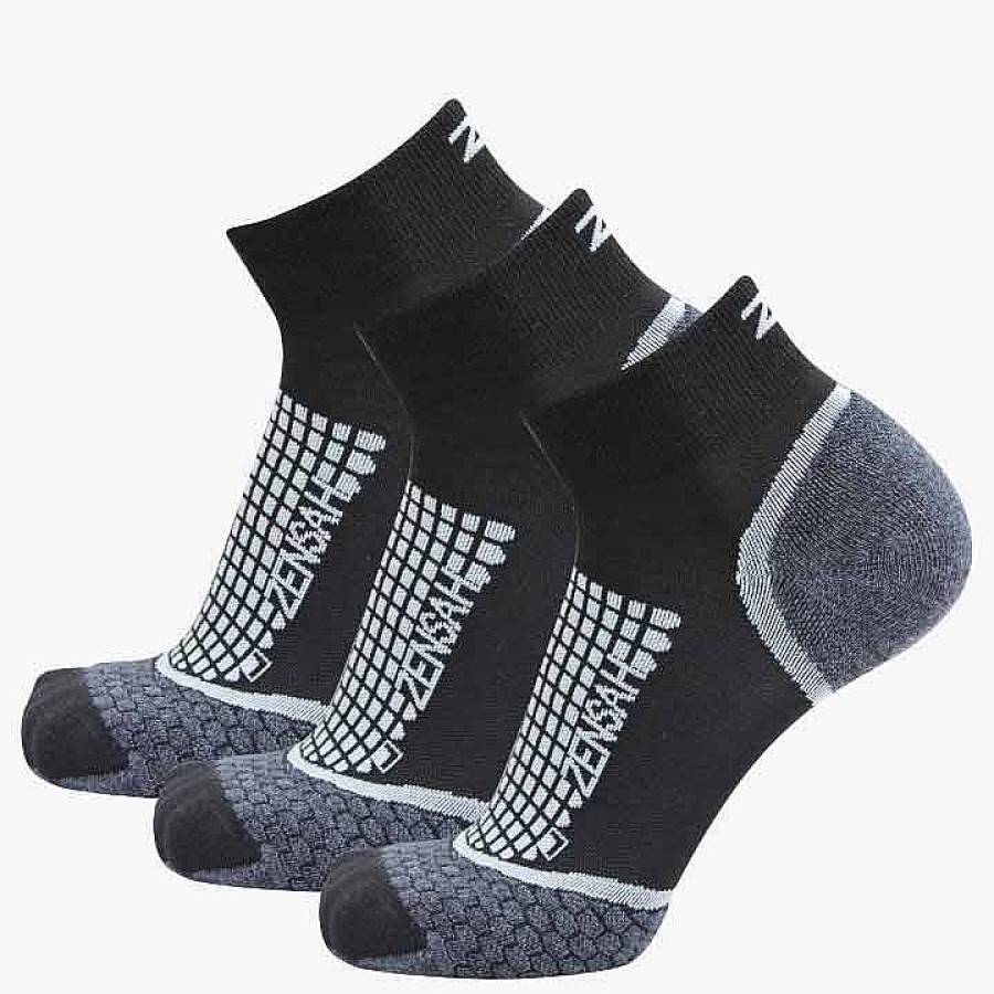 Women Zensah Athletic Socks | Grit Running Socks (Quarter)