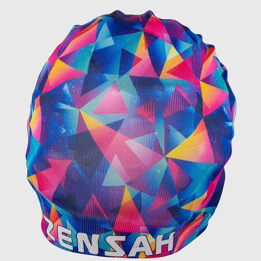 Men Zensah Accessories | Retro Triangles Skull Cap Beanie Yellow/Red