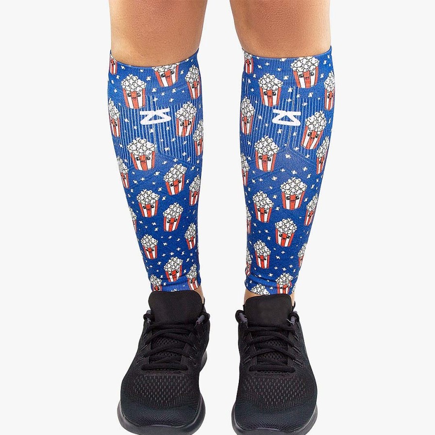 Men Zensah | Popcorn Compression Leg Sleeves Navy