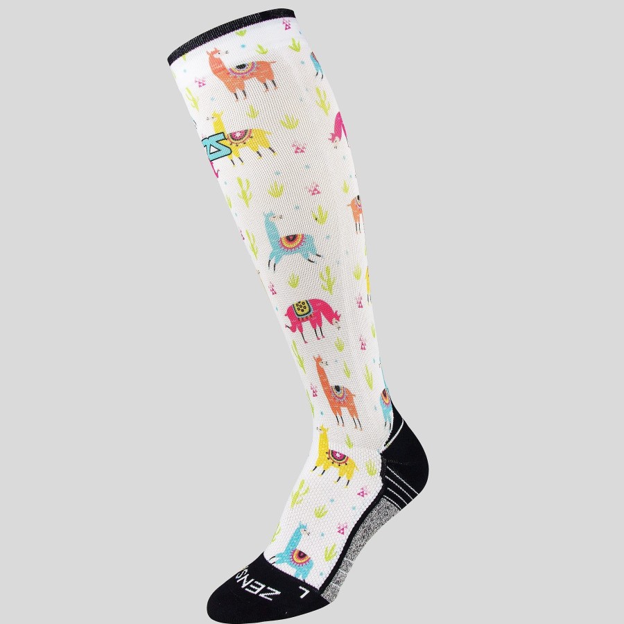 Men Zensah | Llamas Compression Socks (Knee-High) Multi