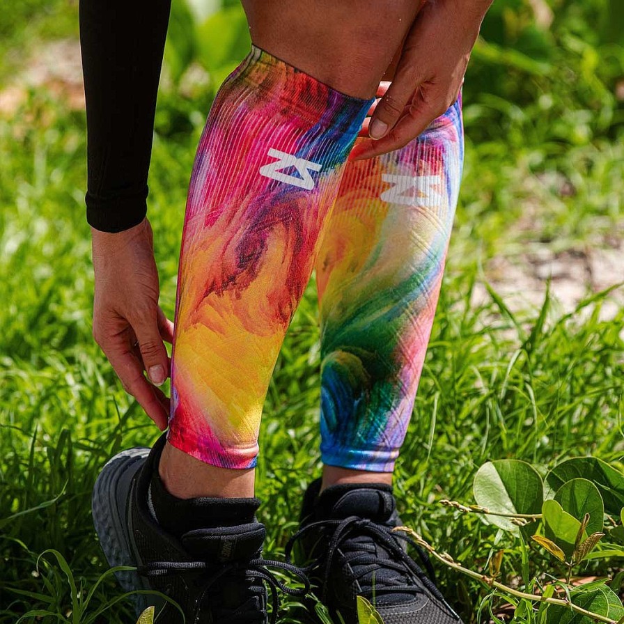 Limited Edition Zensah | Color Explosion Compression Leg Sleeves Multi