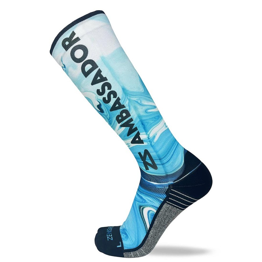 Limited Edition Zensah | 2023 Zs Ambassador Compression Socks (Knee-High) Blues